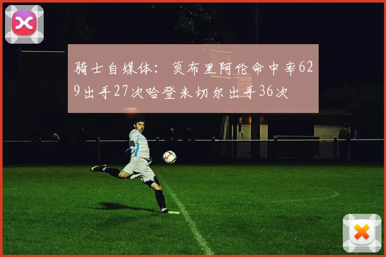 骑士自媒体：莫布里阿伦命中率629出手27次哈登米切尔出手36次
